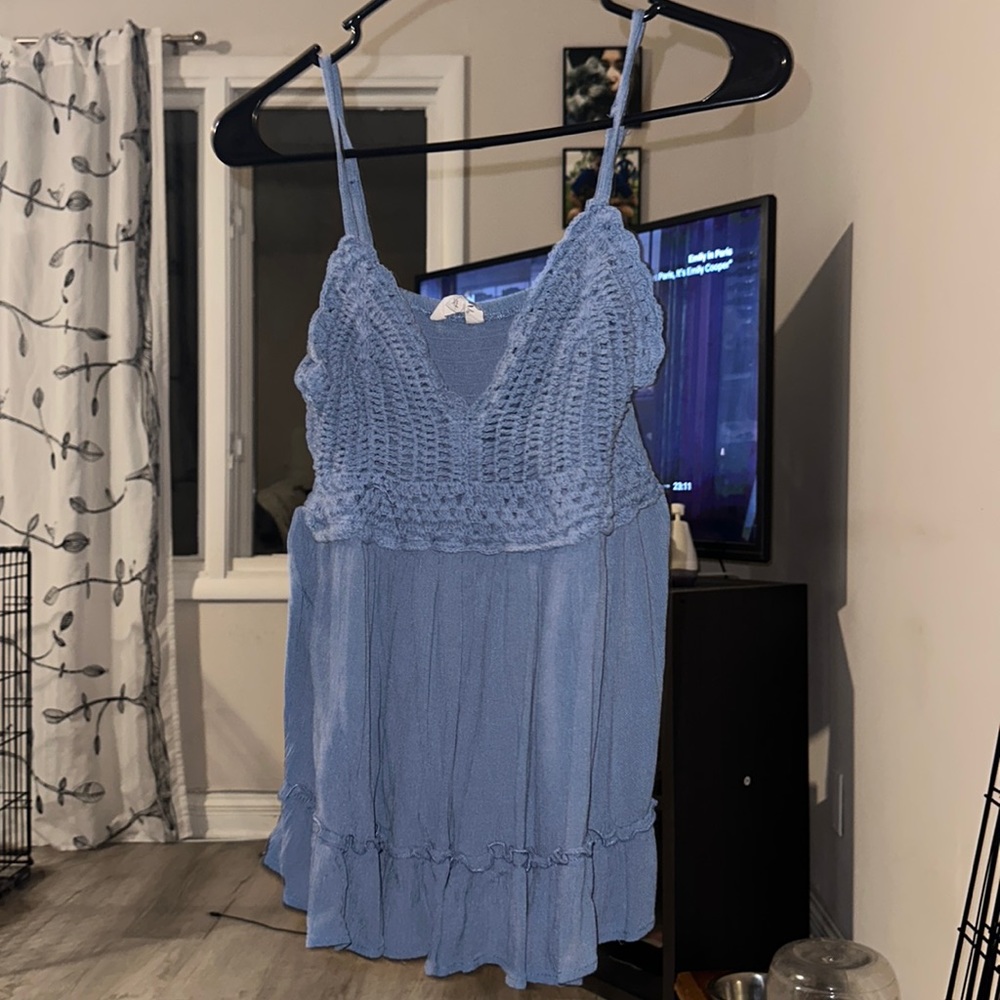 Blue tank